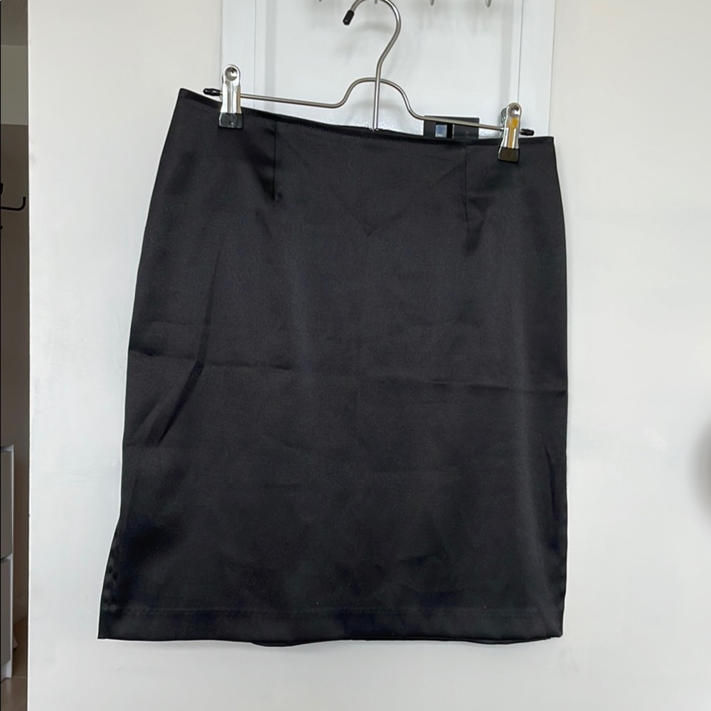 Vintage Black Women's Skirt with Side Slits